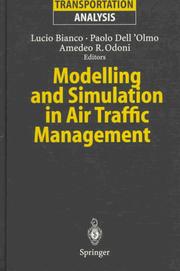 Cover of: Modelling and simulation in air traffic management