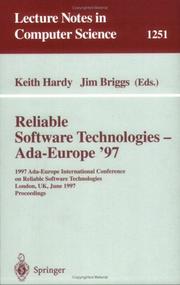 Cover of: Reliable Software Technologies - Ada-Europe 