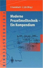 Cover of: Moderne Prozeßmeßtechnik by Volkmar Gundelach, Lothar Litz
