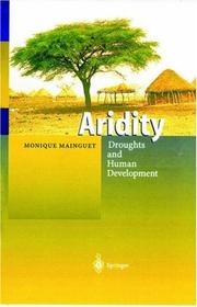 Cover of: Aridity: droughts and human development