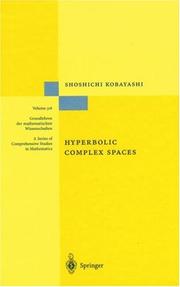 Cover of: Hyperbolic complex spaces