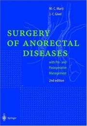 Cover of: Surgical management of anorectal and colonic diseases