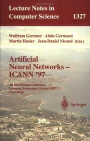 Cover of: Artificial neural networks | 