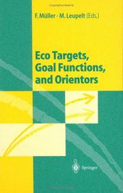 Cover of: Eco targets, goal functions, and orientors