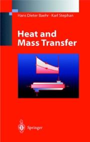 Cover of: Heat and mass transfer