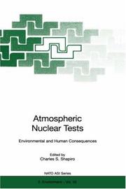 Cover of: Atmospheric nuclear tests | 