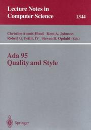 Cover of: Ada 95 quality and style by Christine Ausnit-Hood ... [et al.], eds.