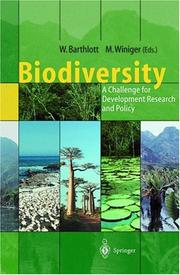 Cover of: Biodiversity by Wilhelm Barthlott, Matthias Winiger (eds.).