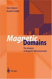 Cover of: Magnetic domains: the analysis of magnetic microstructures