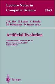 Cover of: Artificial evolution by AE '97 (1997 Nîmes, France)