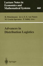 Cover of: Advances in distribution logistics