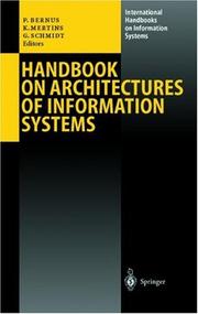 Cover of: Handbook on architectures of information systems by Peter Bernus, Kai Mertins, Günter Schmidt (eds.).