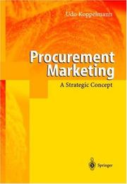 Cover of: Procurement marketing: a strategic concept