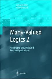 Cover of: Many-valued logics