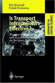 Cover of: Is transport infrastructure effective?: transport infrastructure and accessibility : impacts on the space economy