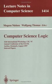 Cover of: Computer Science Logic | 