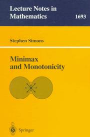 Cover of: Minimax and monotonicity