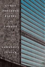 Cover of: Codes, Precepts, Biases, and Taboos by Lawrence Joseph