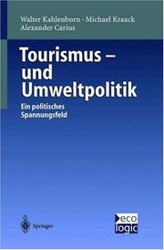 Cover of: Tourismus- und Umweltpolitik: ein politisches Spannungsfeld