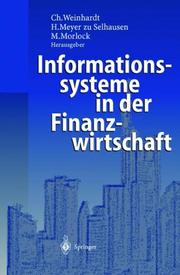 Cover of: Informationssysteme in der Finanzwirtschaft