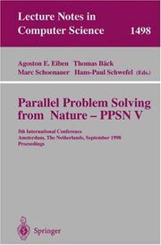 Parallel problem solving from nature-PPSN V by Conference on Parallel Problem Solving From Nature (5th 1998 Amsterdam, Netherlands)