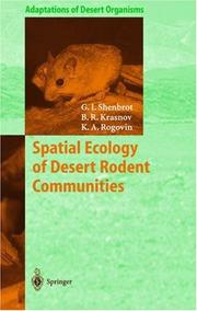 Cover of: Spatial ecology of desert rodent communities