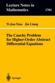 Cover of: The Cauchy problem for higher-order abstract differential equations