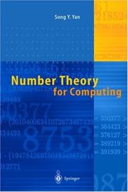 Number theory for computing by Song Y. Yan