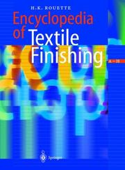 Cover of: Encyclopedia of Textile Finishing Set