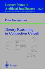 Cover of: Theory Reasoning in Connection Calculi