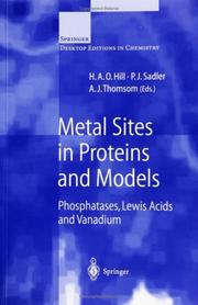 Cover of: Metal Sites in Proteins and Models: Phosphatases, Lewis Acids and Vanadium (Springer Desktop Editions in Chemistry)