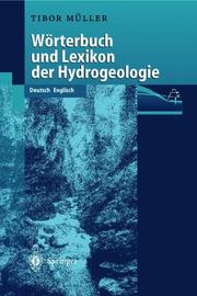 Cover of: Wörterbuch und Lexikon der Hydrogeologie