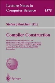 Cover of: Compiler Construction: 8th International Conference, CC'99, Held as Part of the Joint European Conferences on Theory and Practice of Software, ETAPS'99, ... (Lecture Notes in Computer Science)