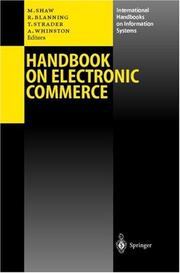 Handbook on electronic commerce by Michael Shaw