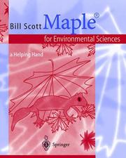 Cover of: Maple for Environmental Sciences by Bill Scott