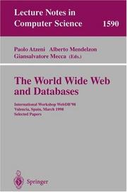 Cover of: The World Wide Web and Databases: International Workshop WebDB'98, Valencia, Spain, March 27- 28, 1998 Selected Papers (Lecture Notes in Computer Science)