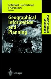 Cover of: Geographical information and planning