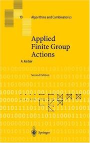 Cover of: Applied finite group actions
