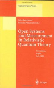 Open systems and measurement in relativistic quantum theory by Heinz-Peter Breuer