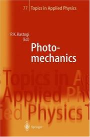 Photomechanics (Topics in Applied Physics) by Pramod K. Rastogi