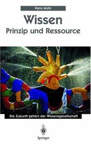 Cover of: Wissen - Prinzip und Ressource