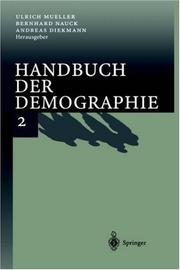 Cover of: Handbuch der Demographie 2: Anwendungen