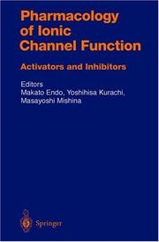 Cover of: Pharmacology of Ionic Channel Function by 
