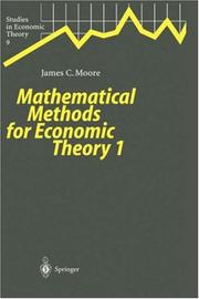 Cover of: Mathematical Methods for Economic Theory 1 (Studies in Economic Theory)