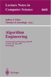 Cover of: Algorithm Engineering by 