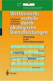 Cover of: Wettbewerbsvorteile durch ökologische Dienstleistungen: Umsetzung in der Unternehmenspraxis