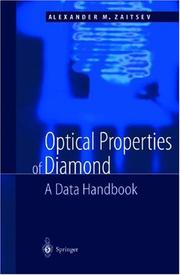 Cover of: Optical Properties of Diamond by A.M. Zaitsev