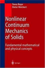 Cover of: Nonlinear Continuum Mechanics of Solids