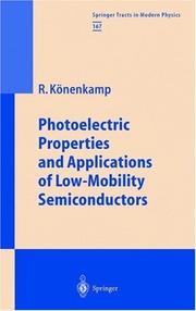 Photoelectric Properties and Applications of Low-Mobility Semiconductors by Rolf Könenkamp