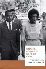 Cover of: Equal justice under law by Constance Baker Motley